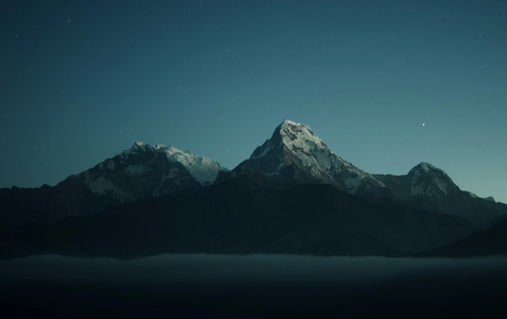 Night mountains wallpaper